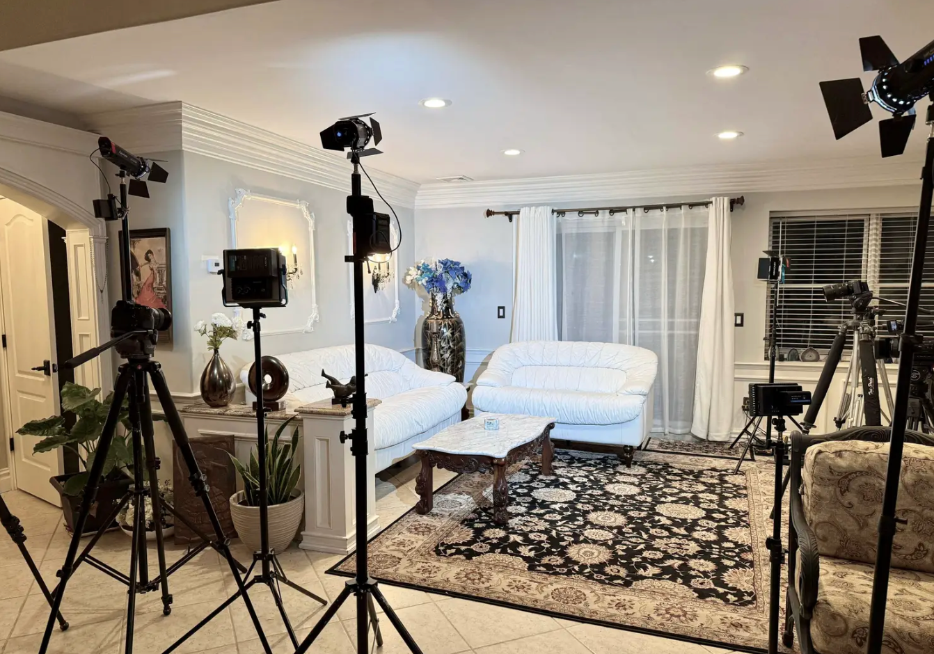 Filming setup angle two